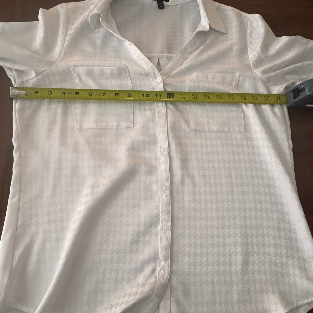 Express White Button-Up Shirt Large - Picture 5 of 7